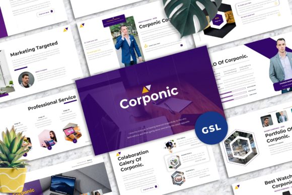 Corponic: A Googleslide Template for Modern Business Presentations