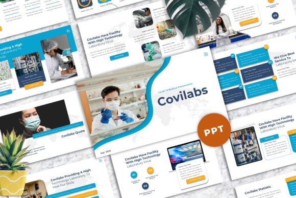 Covilabs: A Professional Covid Medical PowerPoint Template