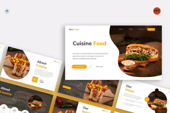 Cuisine PowerPoint Template: A Modern Visual Identity for Your Business