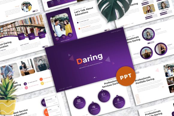 Daring - Education Powerpoint Template: Elevate Your Presentations