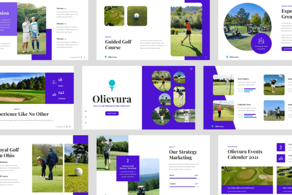 Elevate Your Next Project with Olievura – Golf Club Google Slides
