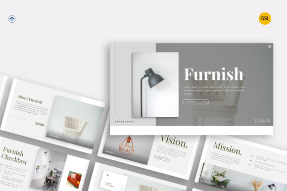 Furnish - Google Slides Template: A Modern Design Asset