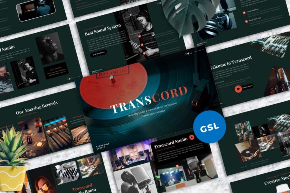 Transcord: A Recording Studio Template for Modern Visuals